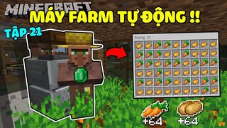 Minecraft Sinh Tồn 1.16.1 Tập 21: Máy Farm Cà Rốt, Khoai Tây Tự Động!!