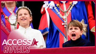 Prince Louis & Princess Charlotte’s Funny Moments From Balcony at King Charles Coronation