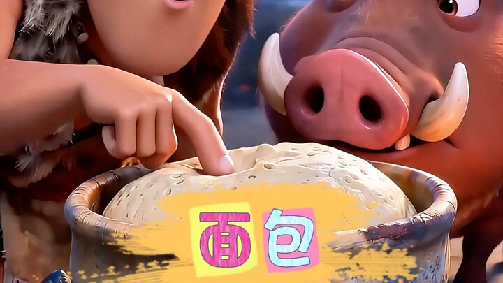This caveman accidentally discovered how to make bread.