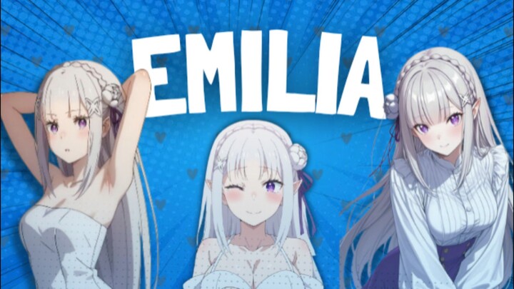Gadis Setengah Elf Berambut Perak (EMILIA AMV)