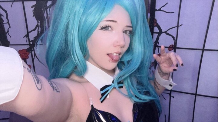 Hot miku cosplay 🔞🥵