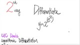 UC Davis: 2nd way differentiate y=x^(e^x)