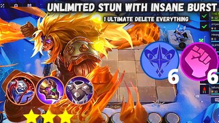 SLAUGHTER BADANG UNLIMITED STUN WITH BURST 1 ULTIMATE DELETE EVERYTHING | MAGIC CHESS BEST SYNERGY