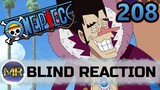 One Piece Episode 208 Blind Reaction - DAVY BACK FIGHT!