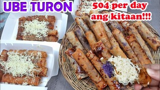 UBE TURON MALAGKIT WITH CHEESE | HOW TO MAKE UBE TURON | NEGOSYONG PATOK SA MALIIT NA PUHUNAN