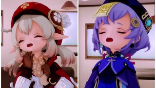 "Stop it now, I don't want to yawn anymore! 😭"