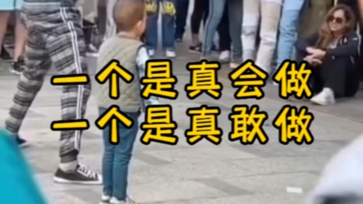 Foreigners really know how to have fun—one’s legit skilled, and the other is seriously fearless!