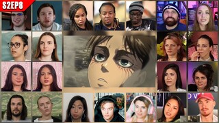Attack on Titan Season 2 Episode 8 Reaction Mashup | 進撃の巨人