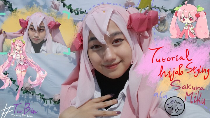 PinkeuPinkeu Cucok >_< Tutorial Hijab Cosplay Hatsune Miku (Sakura ver) ala gwejh eak | #BestOfBest