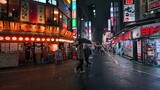 Japan Rainy Night Walk in Shinjuku, Tokyo