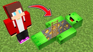 Why JJ Hide Secret Passage in Mikey in Minecraft ? Thanks to Maizen JJ and Mikey