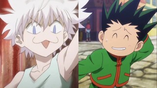 Killua and Gon random faces