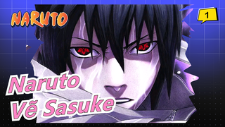 [NARUTO] Vẽ Sasuke bằng bút chì màu_1