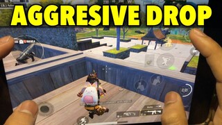 AGGRESIVE DROP | FOUR FINGER CLAW HANDCAM | PUBG MOBILE - IPAD MINI 5