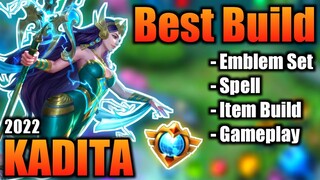 KADITA BEST BUILD 2022 | TOP 1 GLOBAL KADITA BUILD | KADITA - MOBILE LEGENDS | MLBB