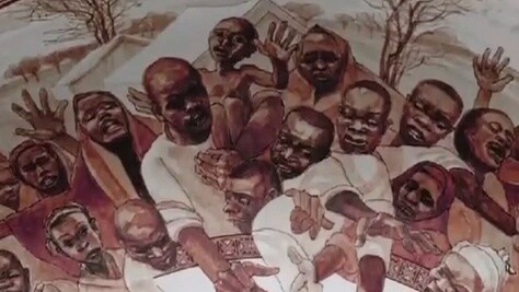 This plate is a bit creepy...
