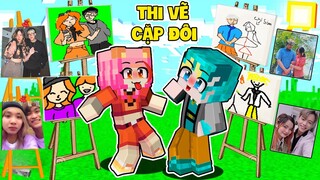 MORA THỬ THÁCH 24H THI VẼ CẶP ĐÔI HERO TRIỆU VIEW VÀ CẶP ĐÔI ĐƯỢC SHIP NHIỀU NHẤT MINECRAFT