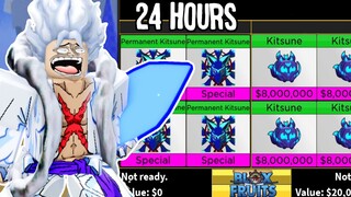 Trading 5 PERMANENT KITSUNES for 24 Hours in Blox Fruits