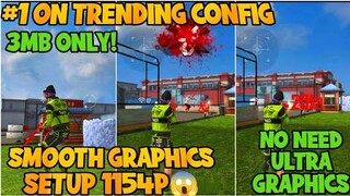 Fix lag Smooth Graphics Set-up Free Fire 1154P Sensi +1000 #1ONTRENDINGCONFIG 3mb only! | Xander28YT