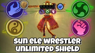 AUSTUS 3 SUN ELEMENTALIST WRESTLER UNLIMITED SHIELD!! SUN INI TERLALU OP! MAGIC CHESS MOBILE LEGENDS