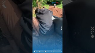 Menolak Nangis! Detik-detik Cewek Boncengan Naik Motor Mendadak Jatuh, Malah Pada Ngakak
