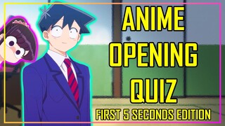 GUESS THE ANIME OPENING QUIZ - FIRST 5 SECONDS EDITION - 40 OPENINGS