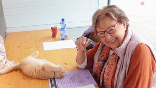 The Sheniu kitten went to the compe*on and fell down when the referee touched it. When he stood u