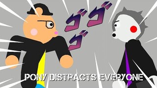 Pony distracts everyone! - Piggy Animation