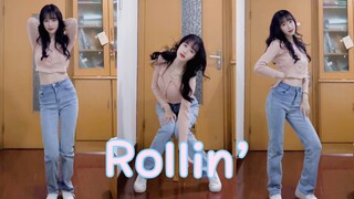 爸妈不在家偷偷跳个rollin'～第一次跳性感舞蹈哈哈哈