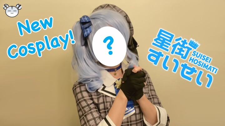 [hamu_cotton] 新しいコスプレ！Suisei Hoshimachi Cosplay Test