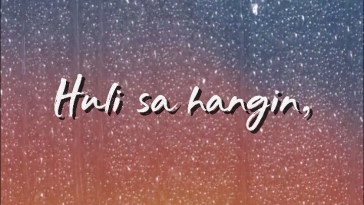 Huli sa hangin