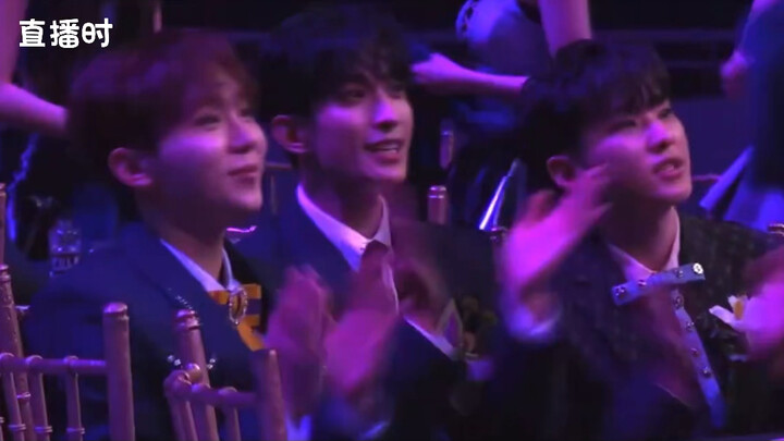 🐻🐶🐯 What adorable three of them! They came in to watch the show, haha, and even filmed their reactio