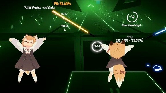 【Beat Saber】Rum n' Bass - 599/603 - Rank SS (90.76%)