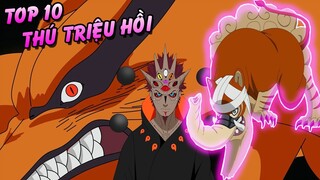 Top 10 Linh Thú Triệu Hồi Mạnh Nhất Trong Naruto Và Boruto | Có Cả Các Vĩ Thú