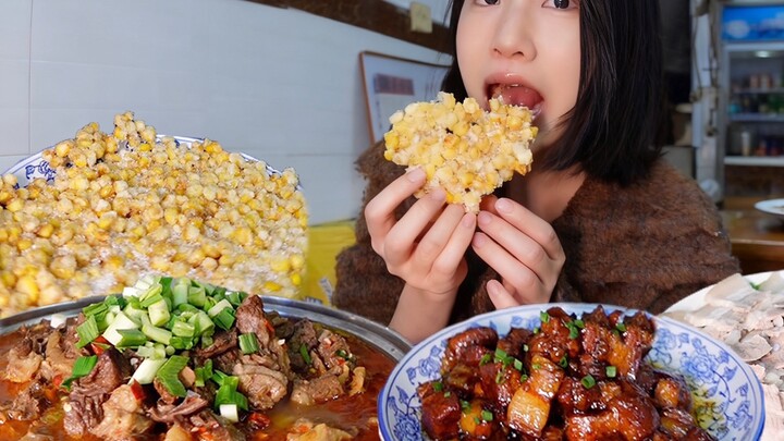 A bustling street-side stir-fry joint, tucked in a corner—devouring six dishes and mopping up the ri