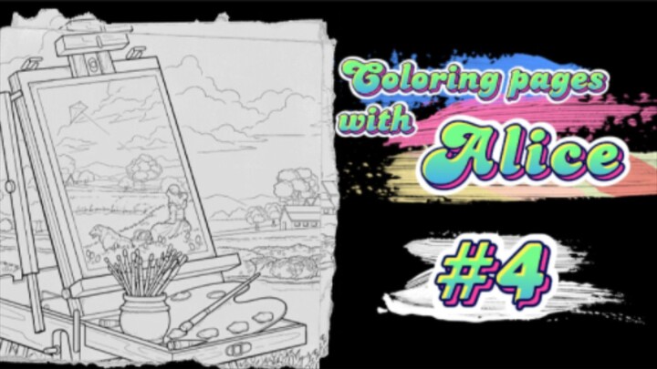 Coloring pages with Alice: "Happy Hobby Land" |  Digital Coloring Book Art Compilation