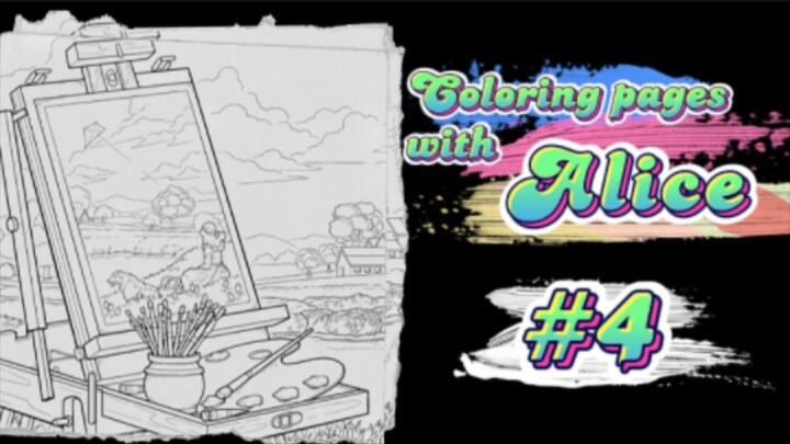 Coloring pages with Alice: "Happy Hobby Land" |  Digital Coloring Book Art Compilation