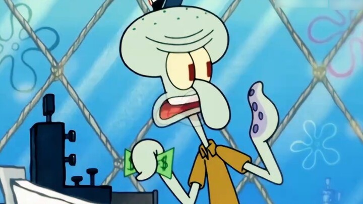 [Squidward] "It's a pity that our lives are like jumping off a building"