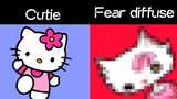 Hello Kitty, The Powerpuff Girls, đáng yêu và đáng sợ đan xen!