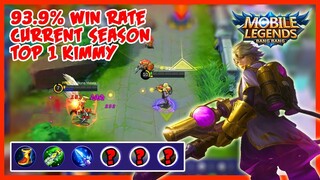 93.9% Win Rate Current Season by a1a2 Top 1 Kimmy - Mobile Legends - MLBB