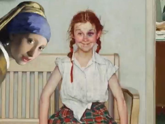 [تذوق اللوحات الشهيرة] لماذا تبتسم الفتاة التي تتشاجر بفرحٍ عارم؟