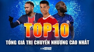 TOP 10 CẦU THỦ CÓ TỔNG GIÁ TRỊ CHUYỂN NHƯỢNG CAO NHẤT LỊCH SỬ BÓNG ĐÁ