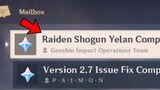 NEW!!! FREEMOGEMS COMPENSATION For Raiden Shogun and Yelan BUG TODAY - Genshin Impact