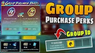 Group Purchase Perks Royal Pass + Group ID PUBG MOBILE / BGMI