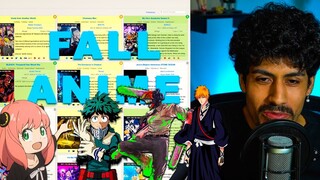 EVERY FALL ANIME in 2022... What I'LL BE WATCHING!