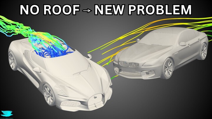 Bugatti Mistral vs BMW M6 Aerodynamics