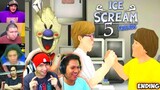 REAKSI GAMER ENDING GAME ICE SCREAM 5 J & MIKE BERTEMU | Ice Scream 5 Indonesia
