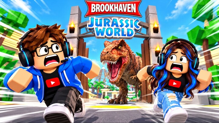 ENTREI NA JAULA DO T-REX - UPDATE BROOKHAVEN (ROBLOX)