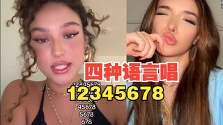 Singing 12345678 in Four Languages