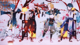 [Genshin Impact MMD] Whose "girls" are these? Boys' group VS men's group ~ Flower and moon become pa
